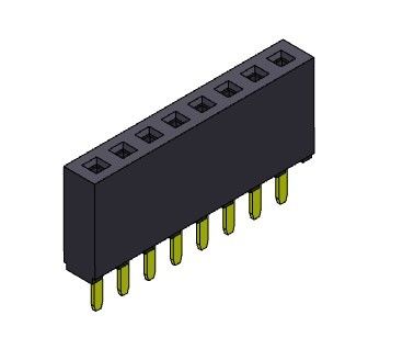 TYPE 1 simple femelle *2 PIN To 1*40PIN H=8.50mm d'immersion de rangée du connecteur 2.54mm d'en-tête