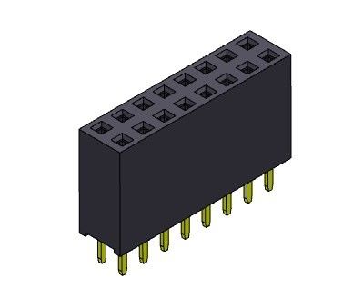 TYPE femelle d'immersion de rangée du connecteur 2.54mm d'en-tête double - 2 *2 PIN To 2*40PIN H=11.00mm