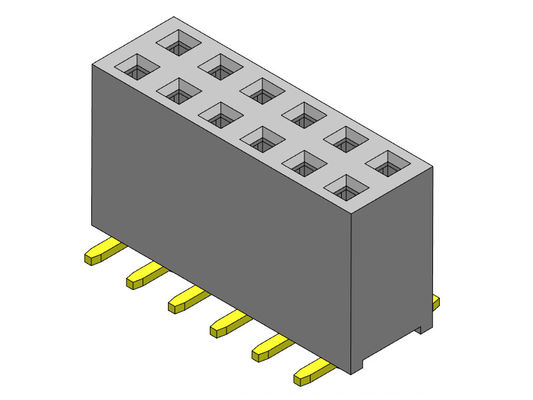 SMT DACTYLOGRAPHIENT à des connecteurs d'en-tête de carte 2.54mm 2*2 PIN To 2*40PIN H=8.50mm