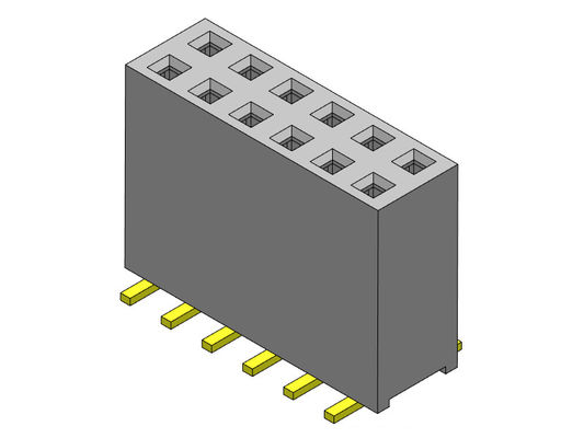 TYPE de SMT femelle de rangée du connecteur 2.54mm d'en-tête double - 2 *2 PIN To 2*40PIN H=11.00mm