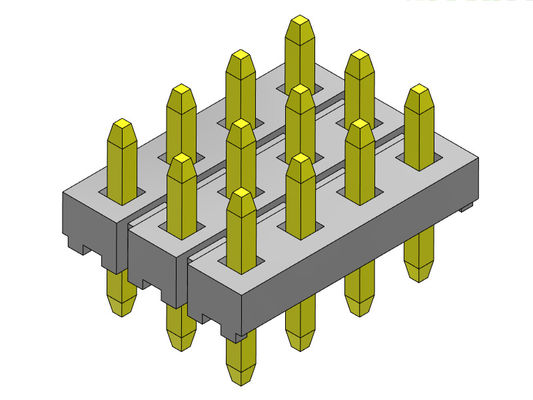 TYPE droit 4*3 PIN To 4*40PIN H=1.50MM de rangée de quadruple de Pin Header Connector 2.00mm