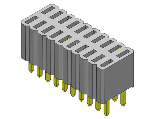 Type droit d'en-tête rangée femelle du connecteur 1.27mm de double - 2 *3 PIN To 2*50PIN H=4.60mm