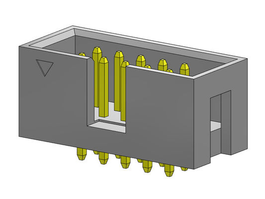 En-tête droit 2*3-2*32Pin 600V AC/DC de boîte de l'immersion 2.54mm de double rangée