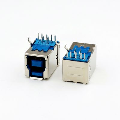 type à angle droit d'immersion du connecteur 90° d'Usb 3,0 B de la grande vitesse 1.0Amp