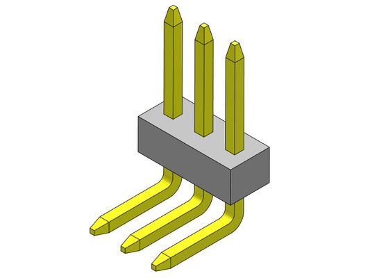 TYPE 1 à angle droit *2 PIN To 1*40PIN H=1.0mm de rangée simple de Pin Header Connector 1.0mm
