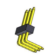 TYPE 1 à angle droit *2 PIN To 1*40PIN H=1.0mm de rangée simple de Pin Header Connector 1.0mm