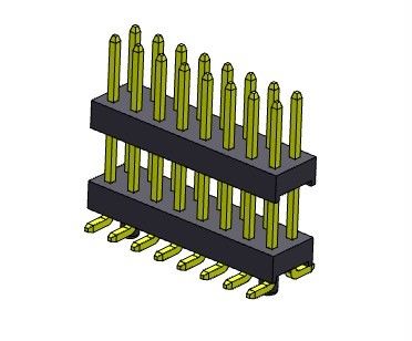 Double TYPE de SMT de rangées de Pin Header Connector 2.54mm avec les chevilles 2*2 PIN To 2*40PIN