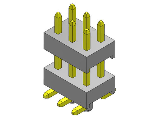 Double TYPE de SMT de rangées de Pin Header Connector 2.54mm avec les chevilles 2*2 PIN To 2*40PIN