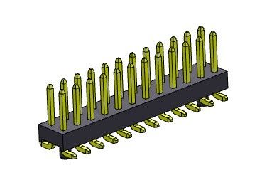 Double TYPE de SMT de rangées de Pin Header Connector 2.54mm avec les chevilles 2*2 PIN To 2*40PIN H=2.54MM