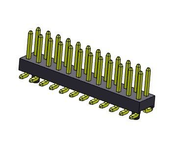 Double TYPE de SMT de rangées de Pin Header Connector 2.54mm avec les chevilles 2*2 PIN To 2*40PIN H=2.54MM