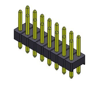Double TYPE d'IMMERSION de rangée de Pin Header Connector 2.54mm - 2 *2 PIN To 2*40PIN H=2.54MM