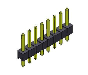 TYPE 1 droit *2 PIN To 1*40PIN H=2.54mm de rangée simple de Pin Header Connector 2.54mm