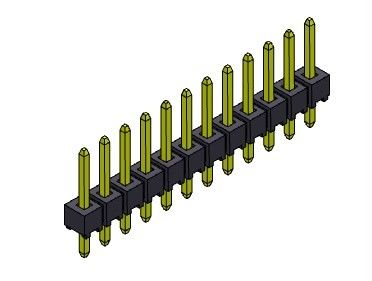 Connecteur d'en-tête de broche 2,54 mm à une rangée TYPE D'IMMERSION 1 * 2PIN à 1 * 40PIN H = 2,54 MM
