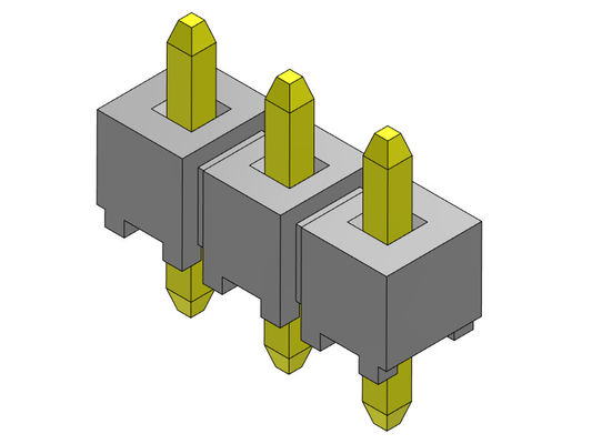 Connecteur d'en-tête de broche 2,54 mm à une rangée TYPE D'IMMERSION 1 * 2PIN à 1 * 40PIN H = 2,54 MM