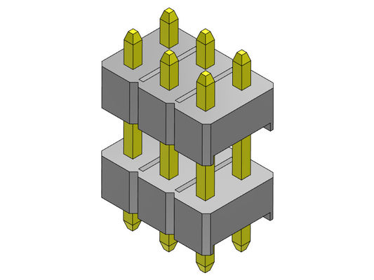 Double TYPE d'IMMERSION de rangée de Pin Header 1000MΩ 2.54mm - 2 *2 PIN To 2*40PIN H=2.54MM