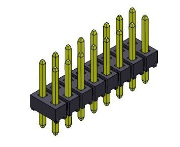 Double TYPE d'IMMERSION de rangée de Pin Header Connector 2.54mm - 2 *2 PIN To 2*40PIN H=2.54MM