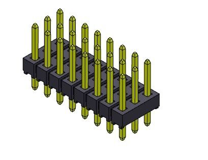 TYPE 3*2 PIN To 3*40PIN H=2.54MM d'IMMERSION triple de rangée de Pin Header Connector 2.54mm