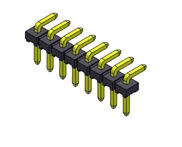 TYPE 1 R/A *2 PIN To 1*40PIN H=2.54MM H=1.5MM de rangée simple de Pin Header Connector 2.54mm