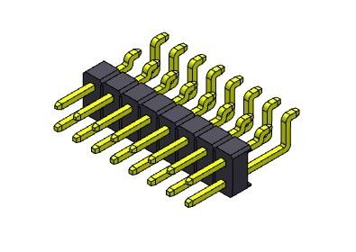 TYPE de SMT simple de rangée de Pin Header Connector 2.54mm - 2 *2 PIN To 2*40PIN H=2.54MM
