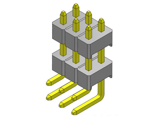 TYPE R/A de double rangée de Pin Header Connector 2.54mm - 2 *2 PIN To 2*40PIN H=2.54MM