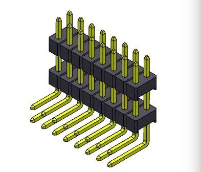 TYPE R/A de double rangée de Pin Header Connector 2.54mm - 2 *2 PIN To 2*40PIN H=2.54MM