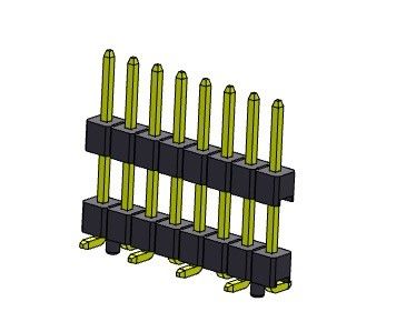 Double TYPE de SMT de rangées de Pin Header Connector 2.54mm avec les chevilles 1*2 PIN To 1*40PIN H=2.54MM