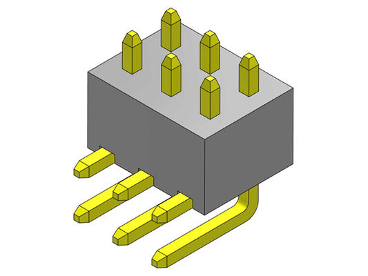 TYPE R/A de rangée simple de Pin Header Connector 2.54mm - 2 *2 PIN To 2*40PIN H=4.30MM