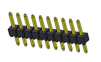 TYPE 1 simple *2 PIN To 1*40PIN H=2.00MM d'immersion de rangée de Pin Header Connector 2.00mm