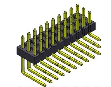 TYPE à angle droit 3*2 PIN To 3*40PIN H=2.00MM de rangée triple de Pin Header Connector 2.00mm