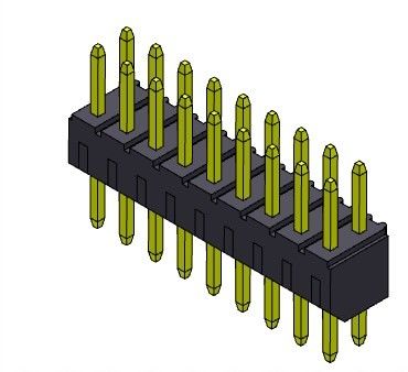 TYPE d'immersion de rangée de connecteur d'en-tête de carte PCB de 2.00mm double - 2 *2 PIN To 2*40PIN H=4.00MM