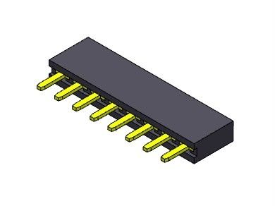 type simple connecteur 1*2 PIN To 1*40PIN d'immersion de rangée de connecteur d'en-tête de carte PCB de 2.54mm