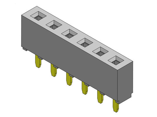 TYPE 1 simple femelle *2 PIN To 1*40PIN H=5.00mm d'immersion de rangée du connecteur 2.54mm d'en-tête
