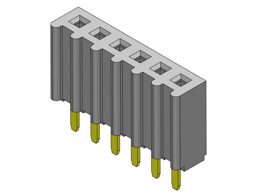 TYPE 1 simple femelle *2 PIN To 1*40PIN H=8.50mm d'immersion de rangée du connecteur 2.54mm d'en-tête