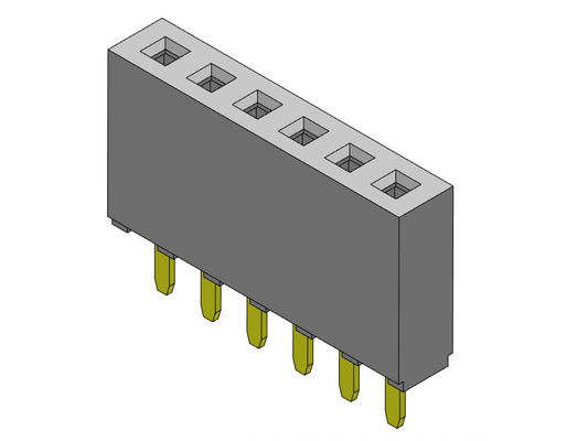 TYPE 1 simple femelle *2 PIN To 1*40PIN H=8.50mm d'immersion de rangée du connecteur 2.54mm d'en-tête