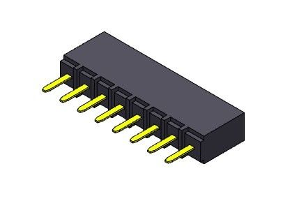 TYPE 1 simple femelle *2 PIN To 1*40PIN H=6.80mm d'immersion de rangée du connecteur 2.54mm d'en-tête