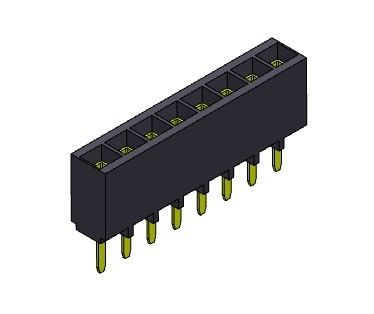 TYPE 1 simple femelle *2 PIN To 1*40PIN H=6.80mm d'immersion de rangée du connecteur 2.54mm d'en-tête