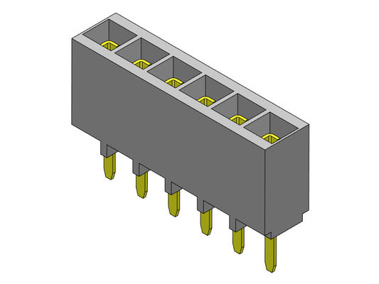 TYPE 1 simple femelle *2 PIN To 1*40PIN H=6.80mm d'immersion de rangée du connecteur 2.54mm d'en-tête