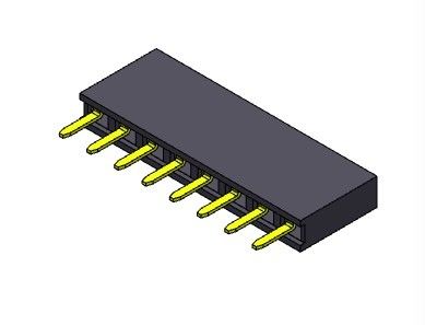 TYPE 1 simple femelle *2 PIN To 1*40PIN H=7.10mm d'immersion de rangée du connecteur 2.54mm d'en-tête