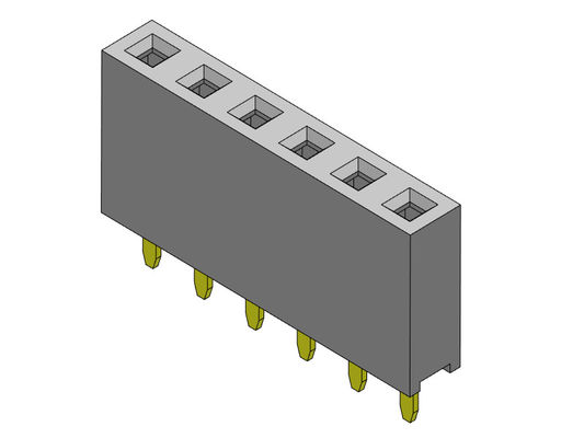 TYPE 1 simple femelle *2 PIN To 1*40PIN H=7.10mm d'immersion de rangée du connecteur 2.54mm d'en-tête