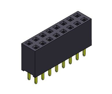 TYPE femelle d'immersion de rangée du connecteur 2.54mm d'en-tête double - 2 *2 PIN To 2*40PIN H=8.50mm