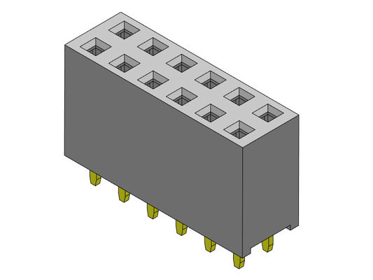TYPE femelle d'immersion de rangée du connecteur 2.54mm d'en-tête double - 2 *2 PIN To 2*40PIN H=8.50mm