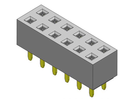TYPE femelle d'immersion de rangée du connecteur 2.54mm d'en-tête double - 2 *2 PIN To 2*40PIN H=5.00mm