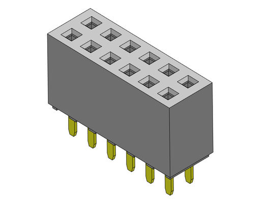 TYPE femelle d'immersion de rangée du connecteur 2.54mm d'en-tête double - 2 *2 PIN To 2*40PIN H=8.50mm