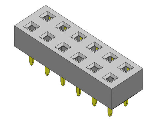TYPE femelle d'immersion de rangée du connecteur 2.54mm d'en-tête double - 2 *2 PIN To 2*40PIN H=3.50mm