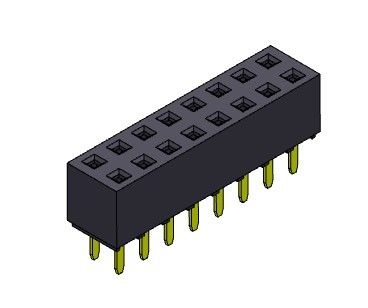 TYPE femelle d'immersion de rangée du connecteur 2.54mm d'en-tête double - 2 *2 PIN To 2*40PIN H=5.60mm