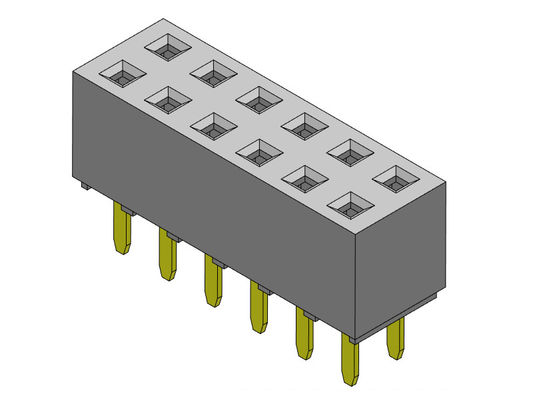 TYPE femelle d'immersion de rangée du connecteur 2.54mm d'en-tête double - 2 *2 PIN To 2*40PIN H=5.60mm