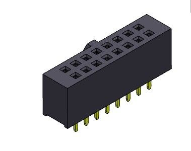 La double immersion de rangée DACTYLOGRAPHIENT à lancement de 2,54 millimètres l'en-tête femelle 2*2 PIN To 2*40PIN