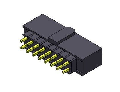 2*2 PIN To 2*40 PIN Female Header double rangée de 2,54 millimètres a élevé le TYPE d'ajustement de presse