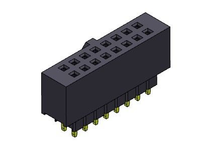 2*2 PIN To 2*40 PIN Female Header double rangée de 2,54 millimètres a élevé le TYPE d'ajustement de presse
