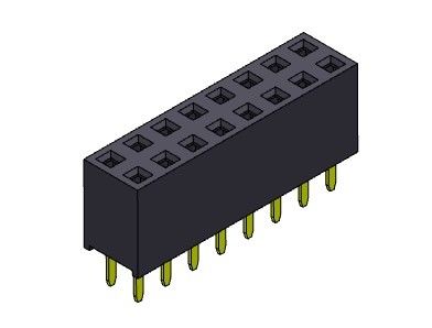 TYPE femelle d'immersion de rangée du connecteur 2.54mm d'en-tête double - 2 *2 PIN To 2*40PIN H=7.10mm